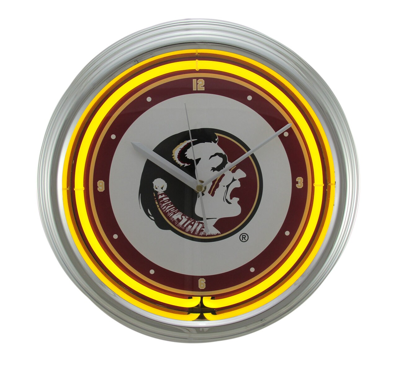 NCAA Florida State Seminoles 15 inch Neon Wall or Tabletop Clock